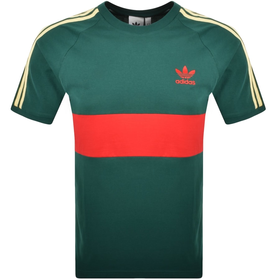 adidas Originals Panel T Shirt Green | Mainline Menswear